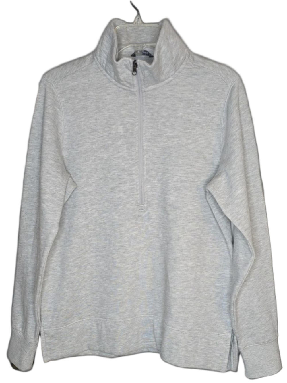 Trimark Women’s Quarter Zip Pullover Large Gray NWT Mock Neck Sweatshirt Fleece